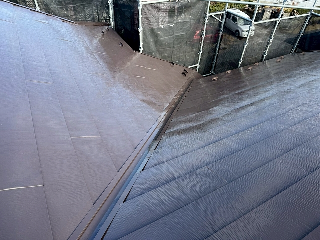 屋根塗装工事　シャネツテック使用